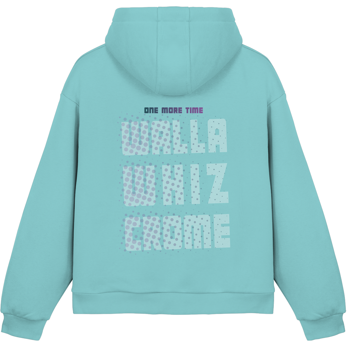 Let's Do It, Dots Cyan - Fluffy Boxcut Hoodie