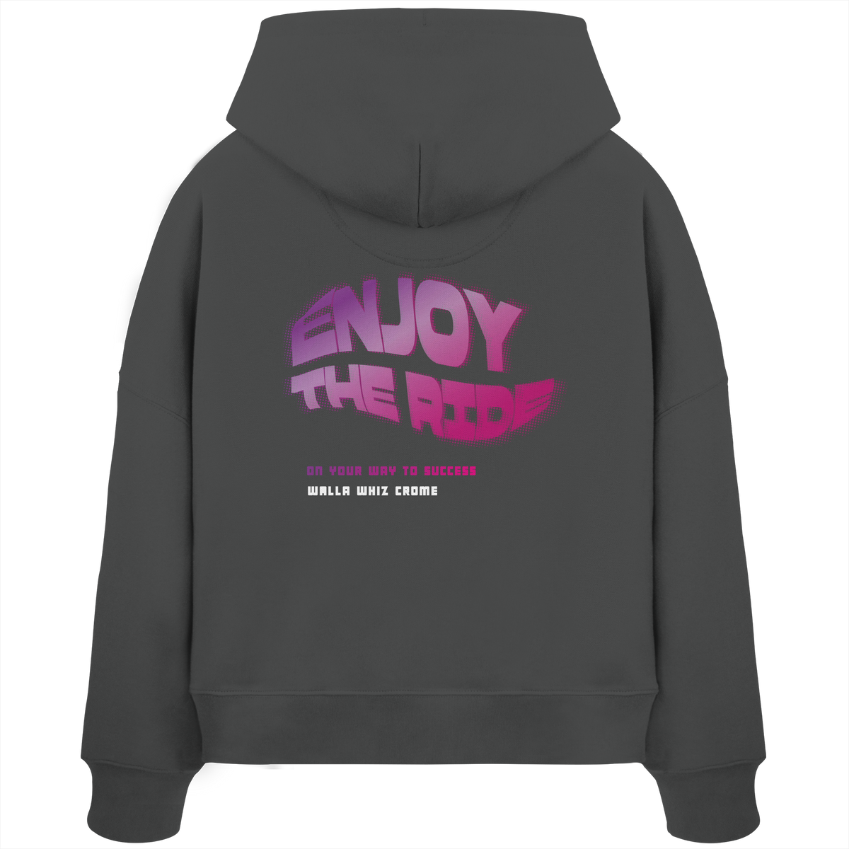 Enjoy the Ride, Pink - Women's Organic Boxcut Hoodie