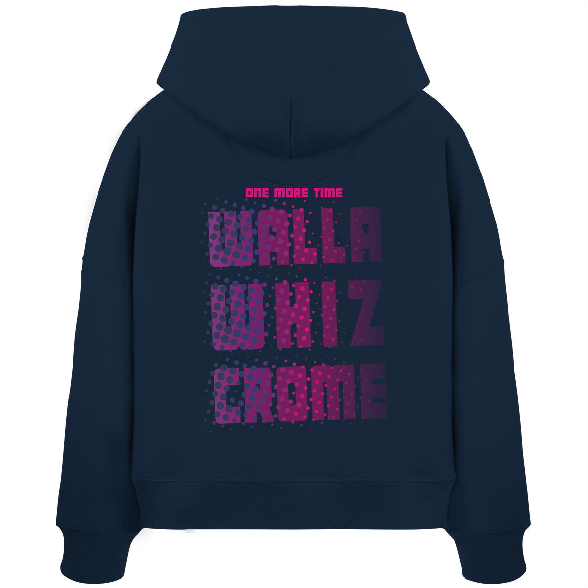 Let's Do It, Dots Navy - Women's Organic Boxcut Hoodie