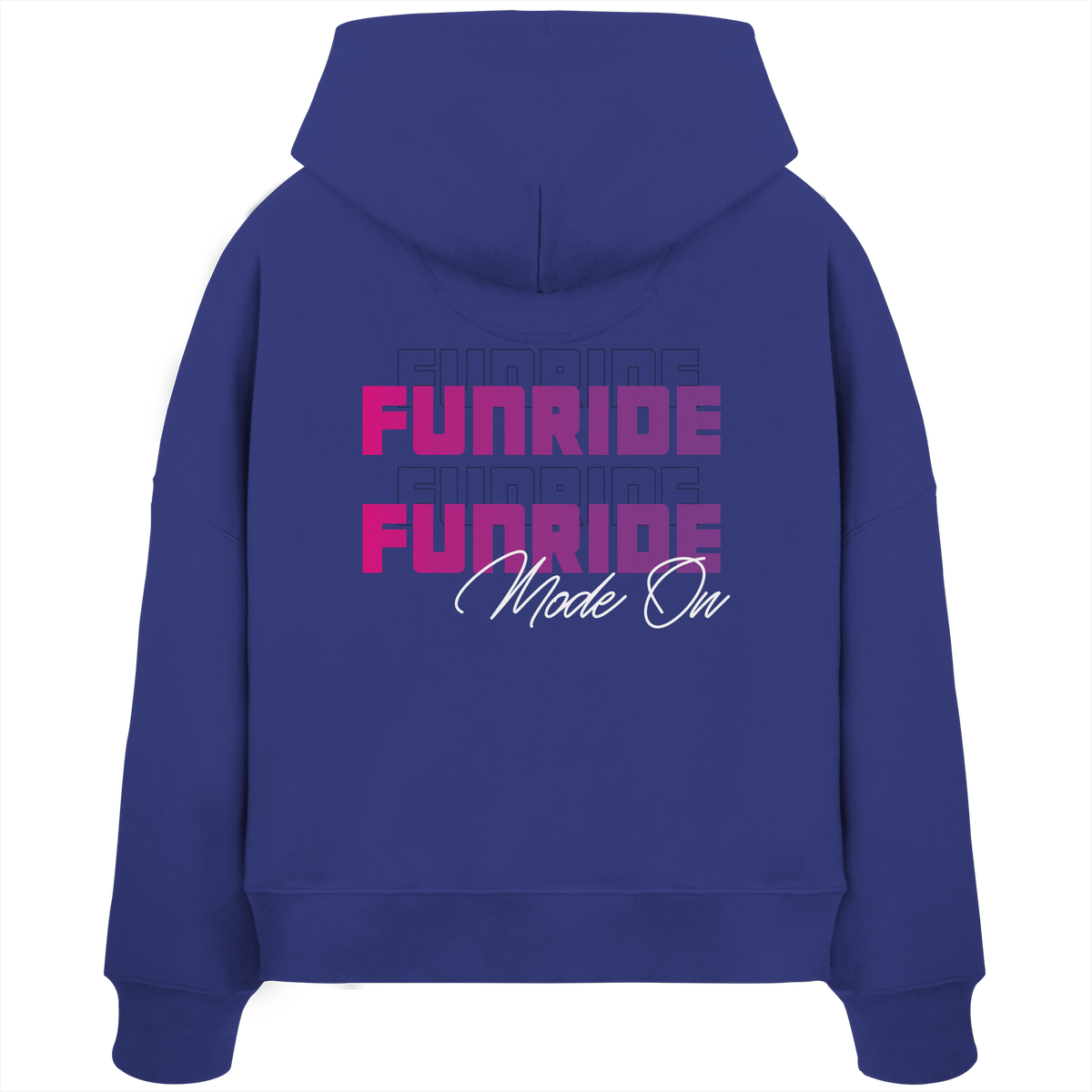 Funride Funride, Blue - Women's Organic Boxcut Hoodie