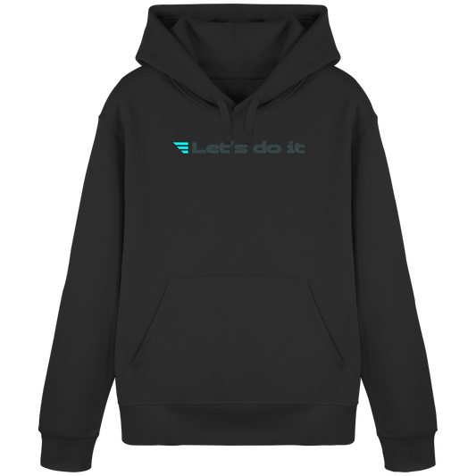 Let's Do It, Simple Black - Organic Basic Hoodie