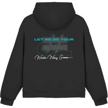 Let Me Be Your #01, Petrol - Fluffy Boxcut Hoodie