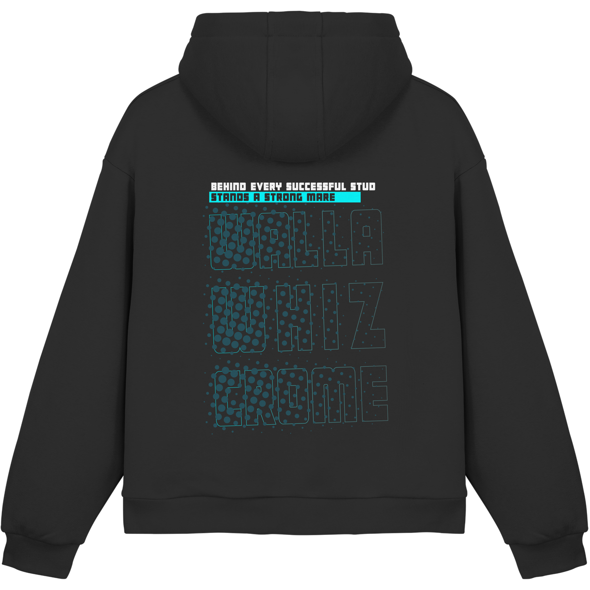 Strong Mare Petrol - Fluffy Boxcut Hoodie
