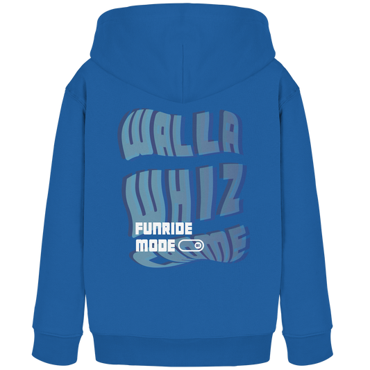 Funride Mode On, Blue - Kids Organic Hoodie