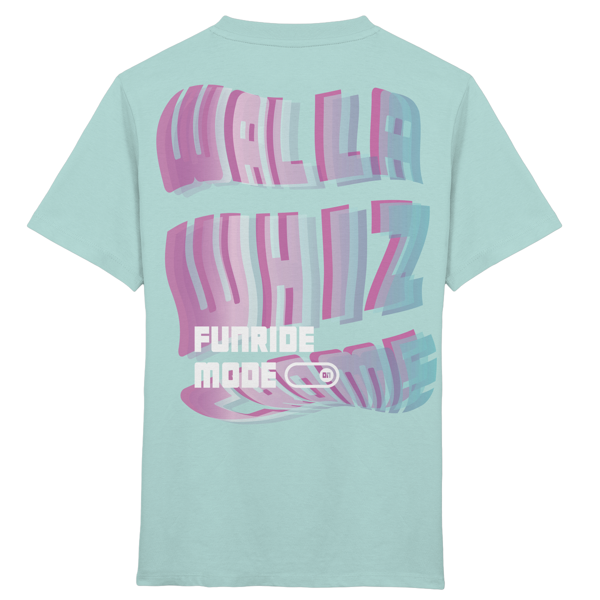 Funride Mode On, Mint - Kids Organic Shirt