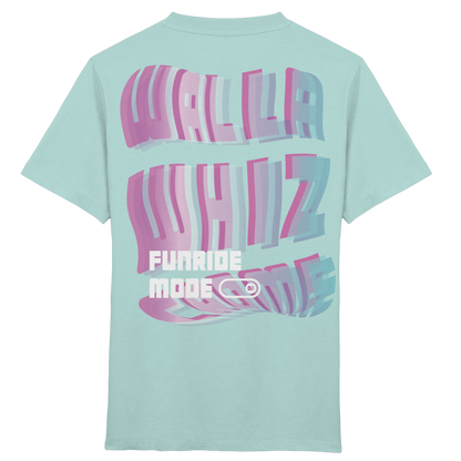 Funride Mode On, Mint - Kids Organic Shirt