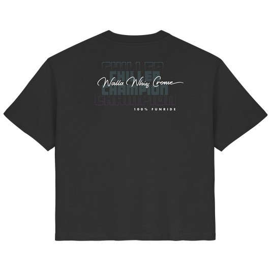Chiller & Champion, Black - Ladies Organic Shirt