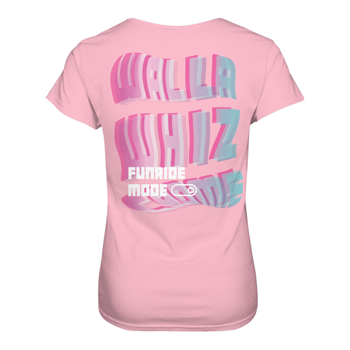Funride Mode On, Rosa - Ladies Organic Shirt