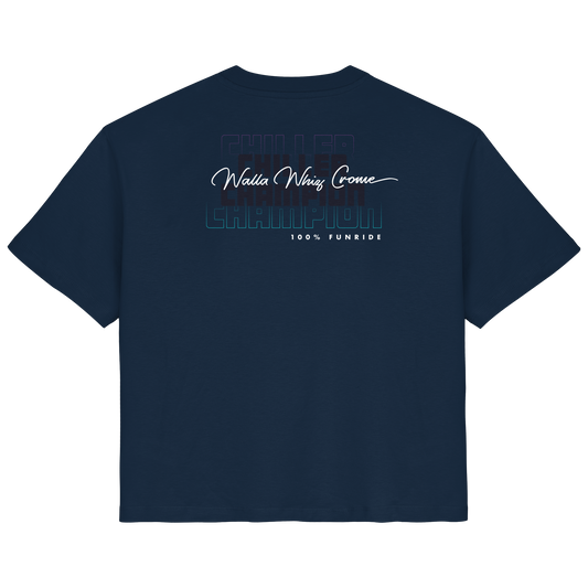 Chiller & Champion, Navy - Ladies Organic Shirt