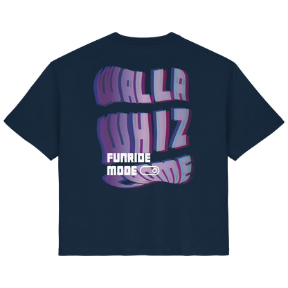 Funride Mode On, Navy - Ladies Organic Shirt