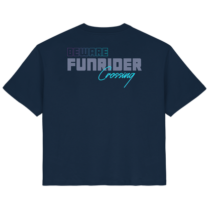 Beware Funrider Crossing, Dunkelblau - Ladies Organic Shirt