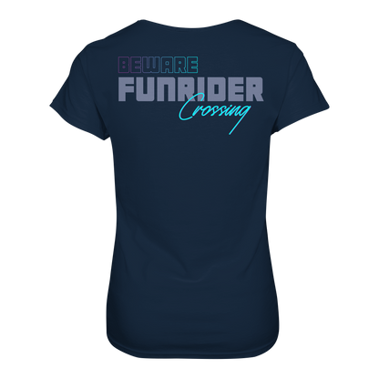 Beware Funrider Crossing, Dunkelblau - Ladies Organic Shirt