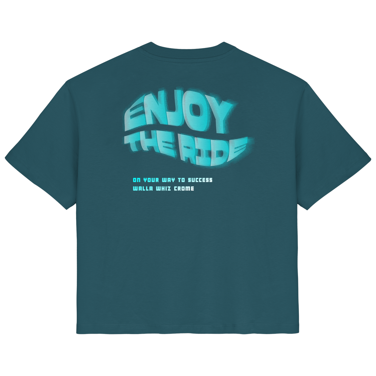 Enjoy the ride, Petrol - Ladies Organic Shirt