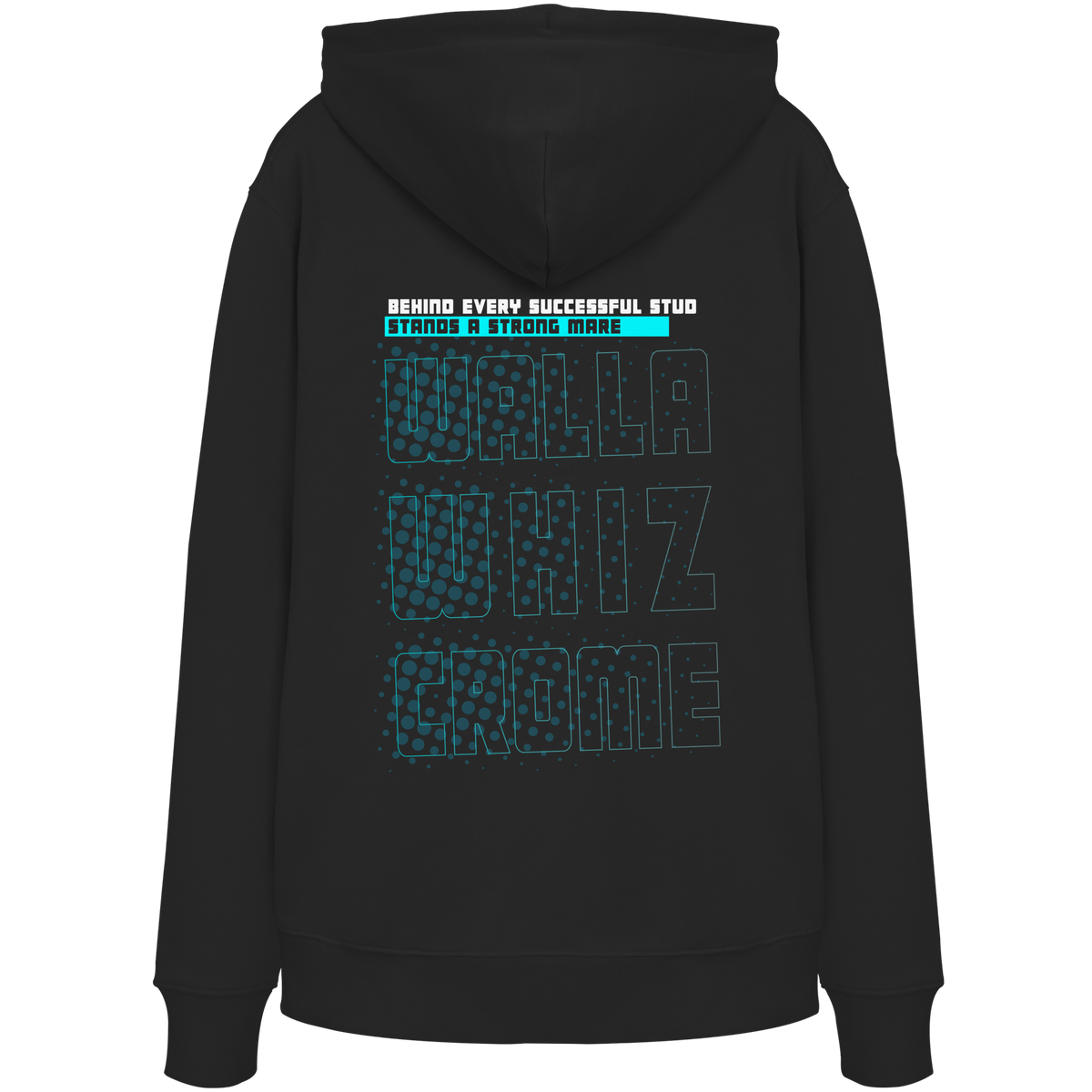 Strong Mare, Black - Organic Hoodie