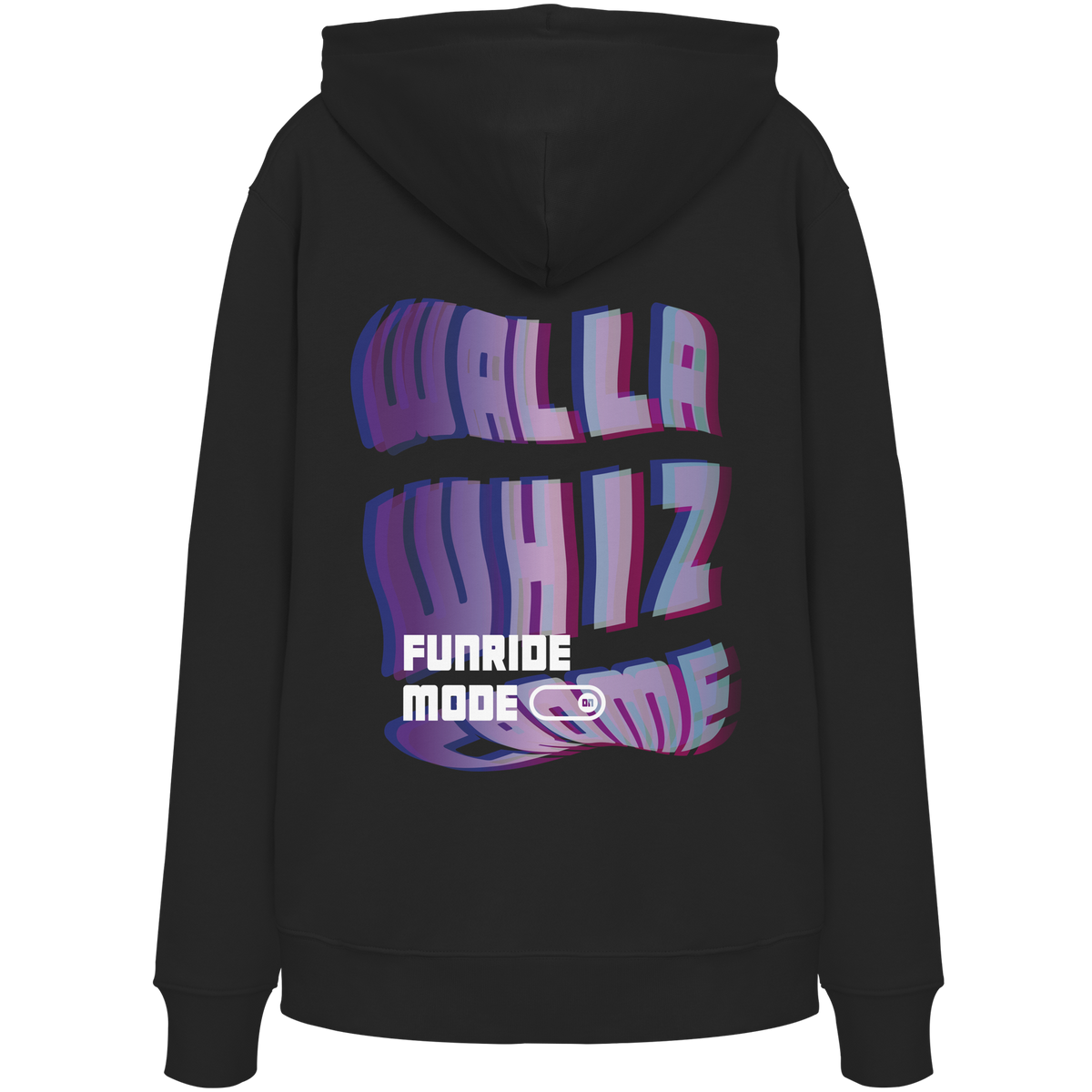 Funride Mode On, Black - Organic Hoodie