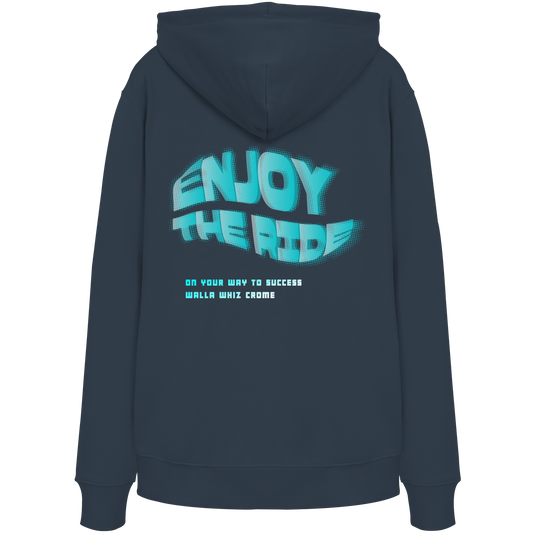 Enjoy The Ride, Navy - Organic Hoodie