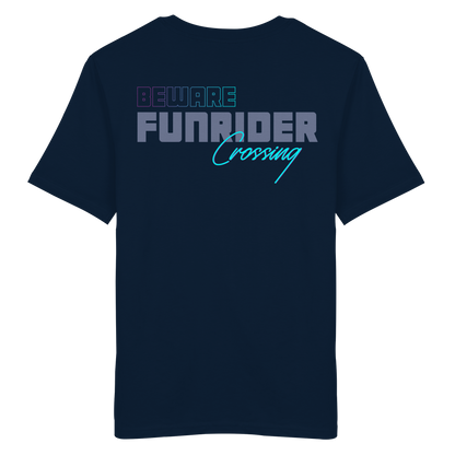 Beware Funrider Crossing, Dunkelblau - Organic Shirt