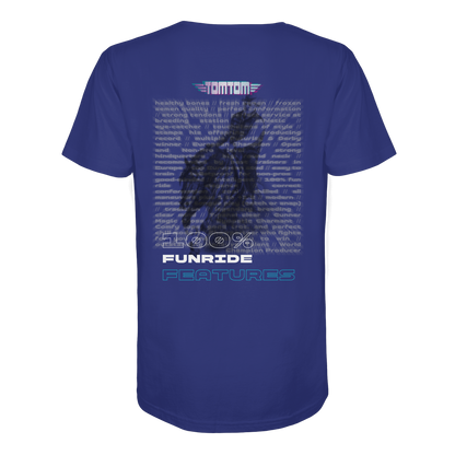 Funride Features Blau - Organic Shirt