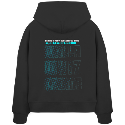 Strong Mare Petrol - Womens Organic Boxcut Hoodie
