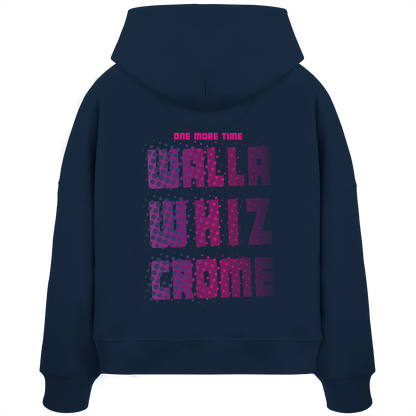 Let's Do It, Dots Navy - Women's Organic Boxcut Hoodie