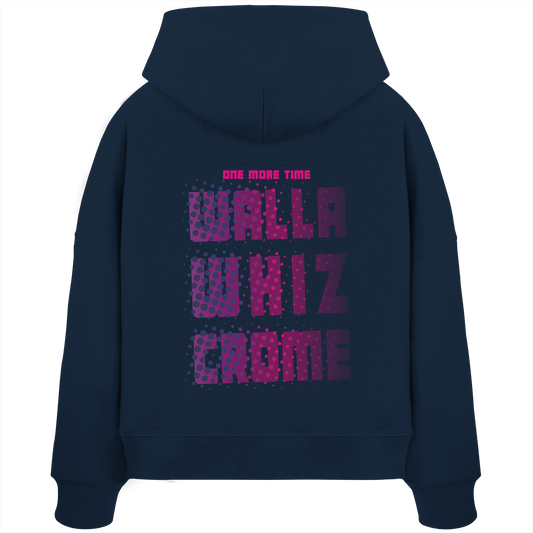 Let's Do It, Dots Navy - Women's Organic Boxcut Hoodie