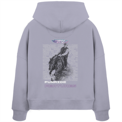 Funride Features Lila - Womens Organic Boxcut Hoodie