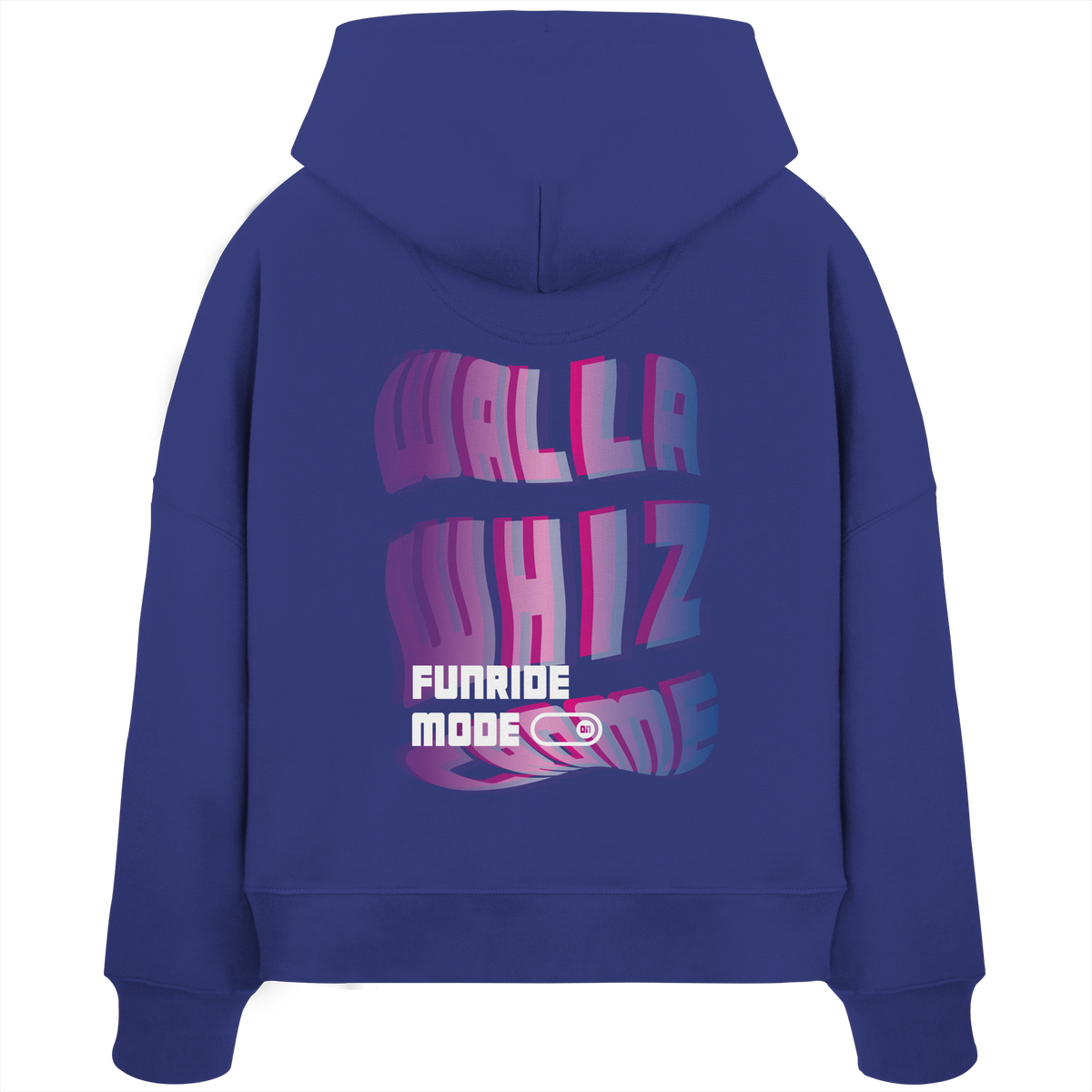 Funride Mode On, Blue - Women's Organic Boxcut Hoodie