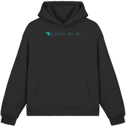 Let's Do It, Simple, Schwarz - Fluffy Boxcut Hoodie