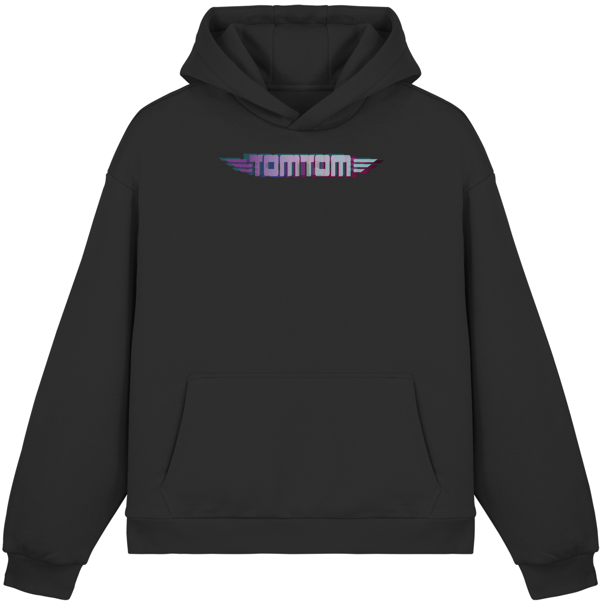 Funride Mode On, Black - Fluffy Boxcut Hoodie