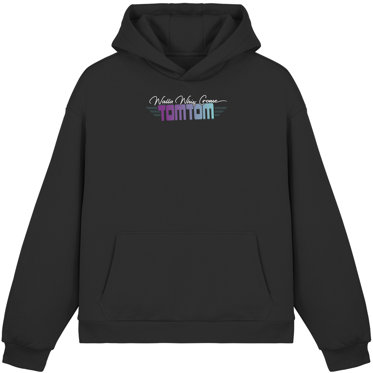 Beware Funrider Crossing, Black - Fluffy Boxcut Hoodie