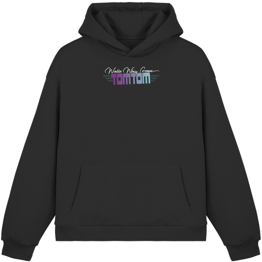 Beware Funrider Crossing, Black - Fluffy Boxcut Hoodie