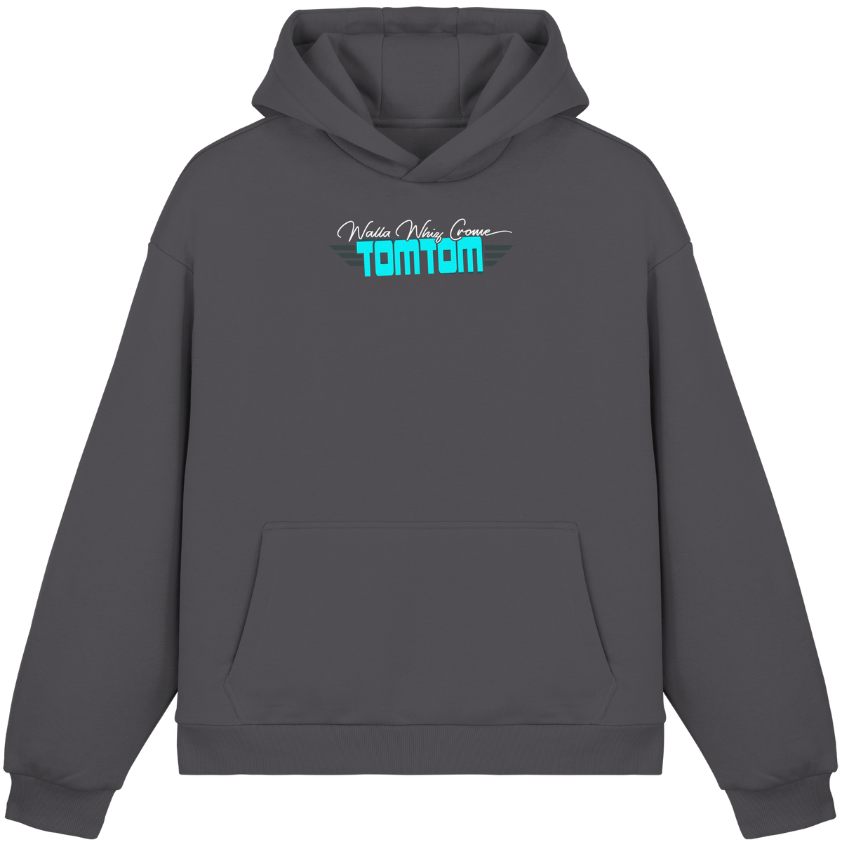 Enjoy the Ride, Grey - Fluffy Boxcut Hoodie