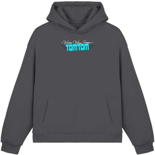 Enjoy the Ride, Grey - Fluffy Boxcut Hoodie
