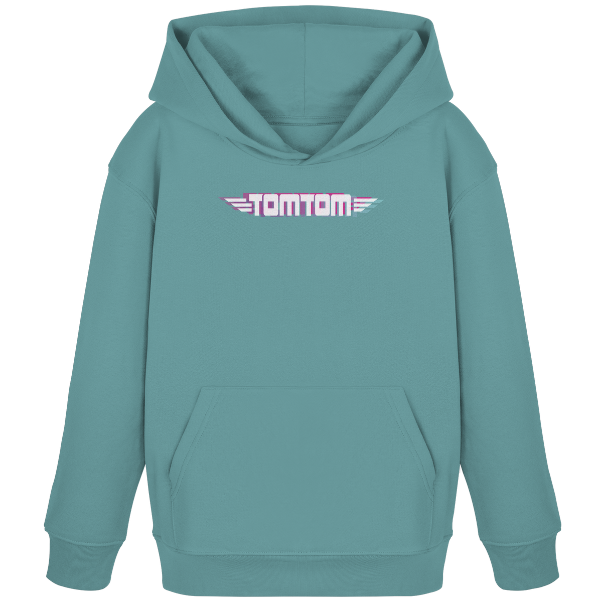Funride Mode On, Petrol - Kids Organic Hoodie