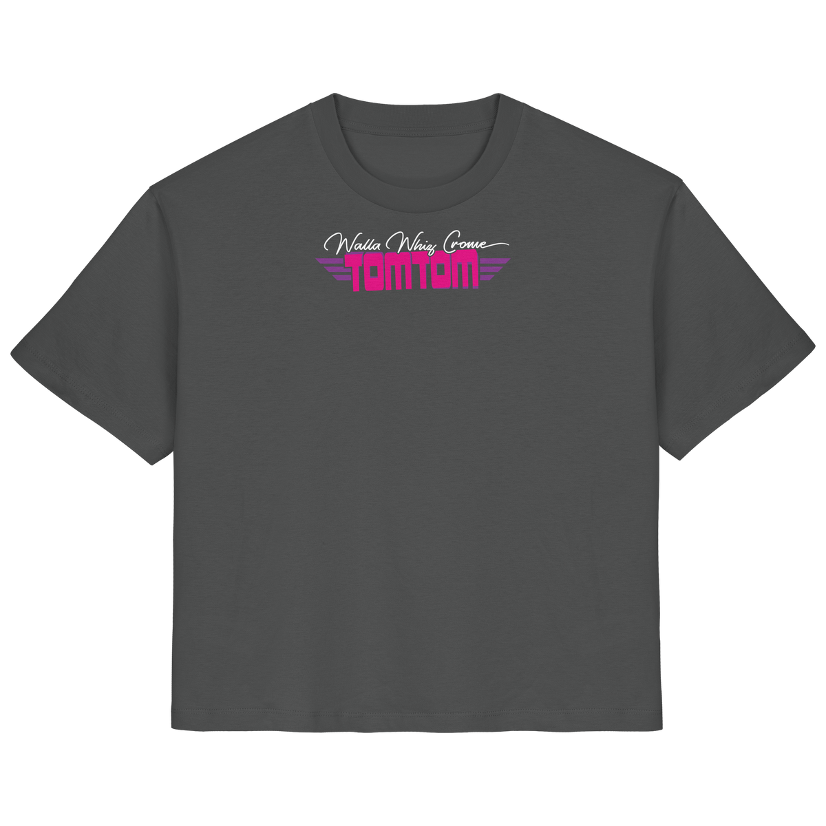 Enjoy the Ride, Pink on Grey - Ladies Organic Shirt