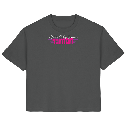 Enjoy the Ride, Pink on Grey - Ladies Organic Shirt