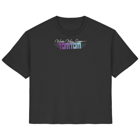 Beware Funrider Crossing, Black - Ladies Organic Shirt