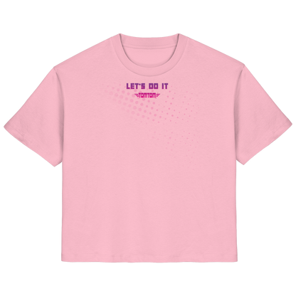 Let's Do It, Dots Pink - Ladies Organic Shirt