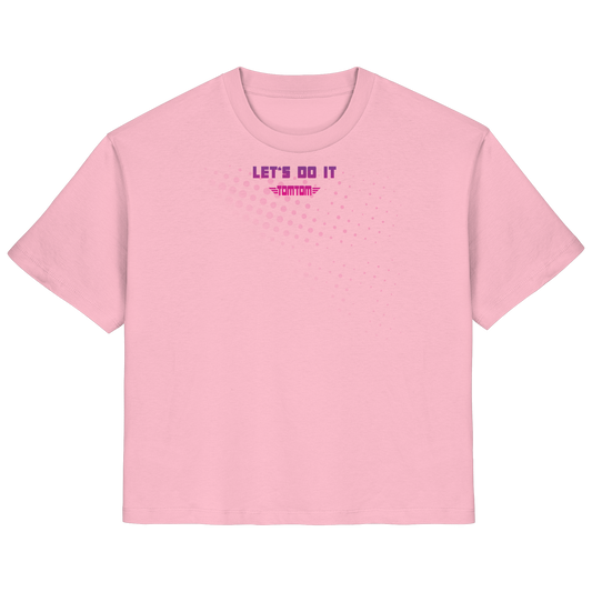 Let's Do It, Dots Pink - Ladies Organic Shirt