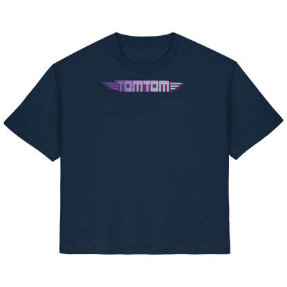Funride Mode On, Navy - Ladies Organic Shirt