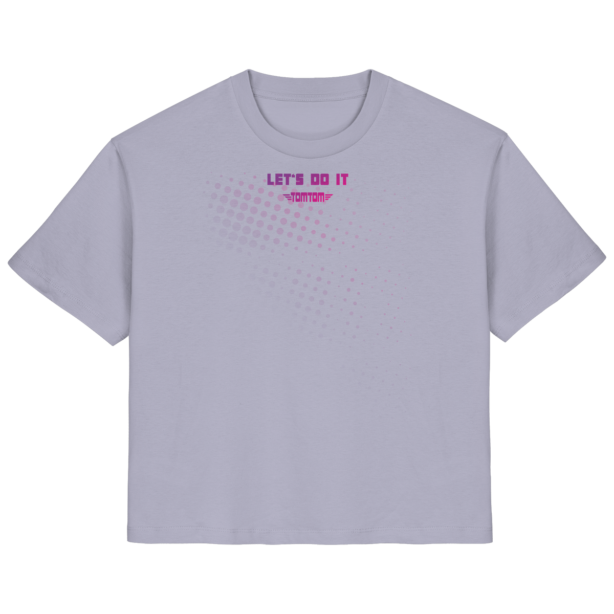Let's Do It, Dots Purple - Ladies Organic Shirt