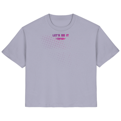 Let's Do It, Dots Purple - Ladies Organic Shirt
