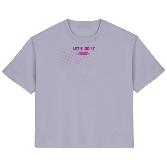 Let's Do It, Dots Purple - Ladies Organic Shirt