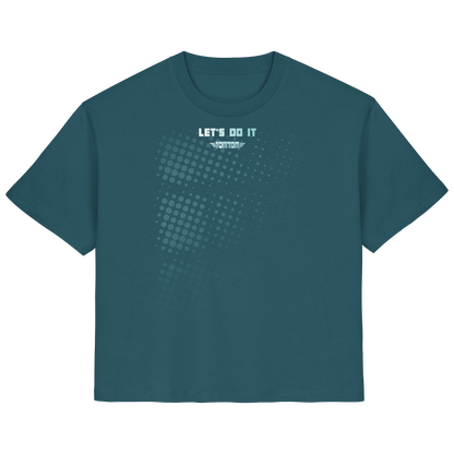 Let's Do It, Dots Petrol - Ladies Organic Shirt
