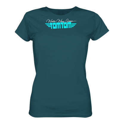 Enjoy the ride, Petrol - Ladies Organic Shirt