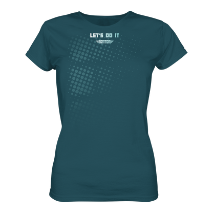 Let's Do It, Dots Petrol - Ladies Organic Shirt