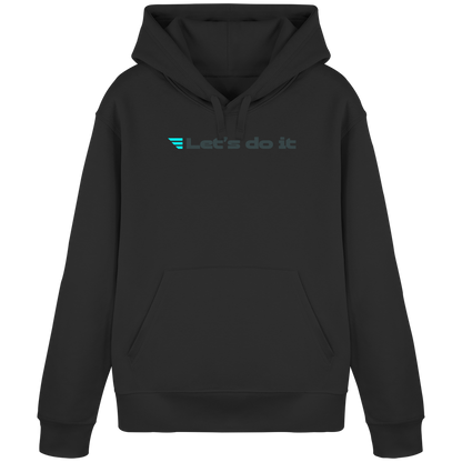 Let's Do It, Simple Black - Organic Basic Hoodie