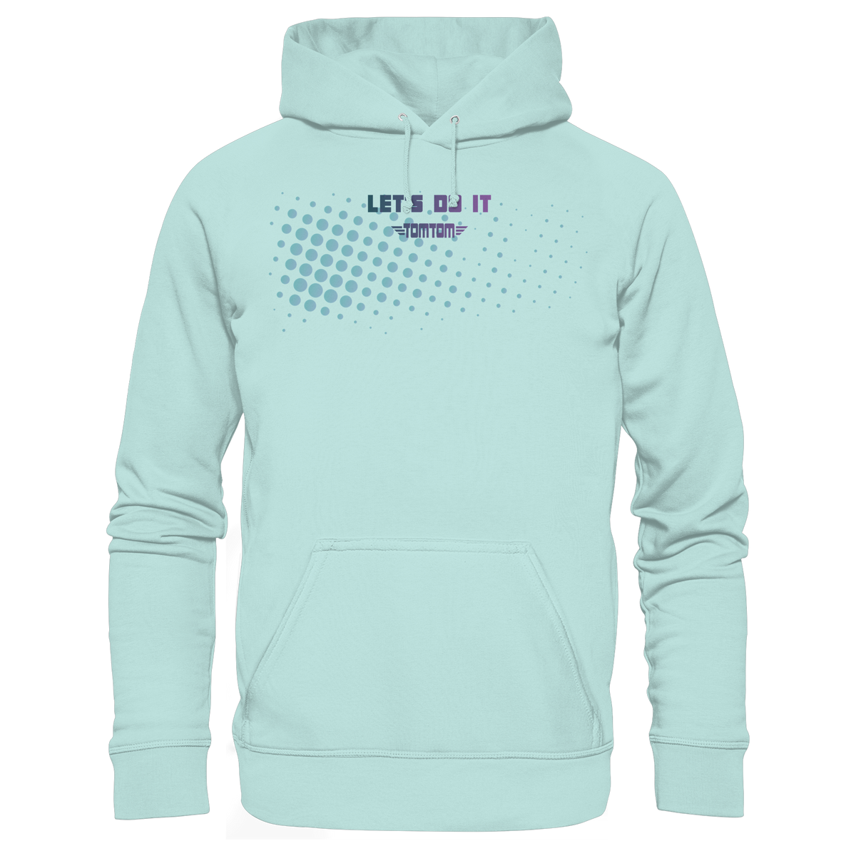 Let's Do It, Dots Cyan - Organic Basic Hoodie