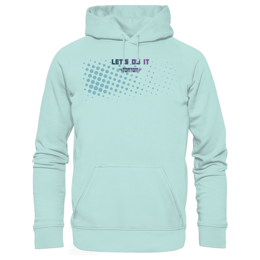 Let's Do It, Dots Cyan - Organic Basic Hoodie