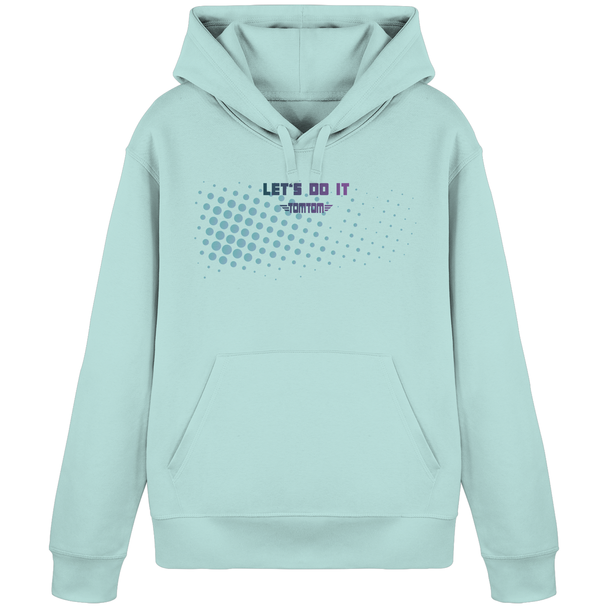 Let's Do It, Dots Cyan - Organic Basic Hoodie